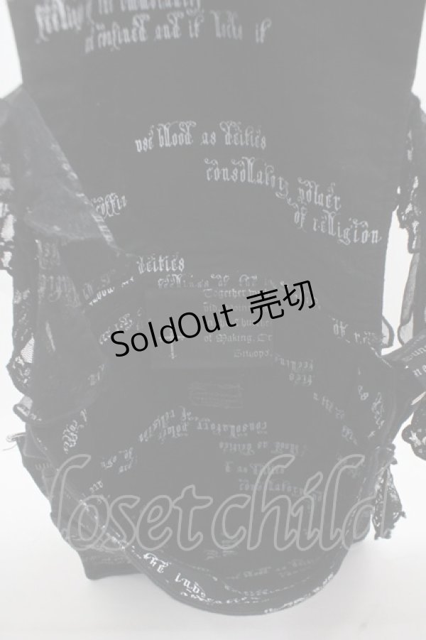 画像4: HN+nois / 総柄ショルダーバッグ  黒 Y-25-05-05-002-HN-BG-SZ-ZY (4)