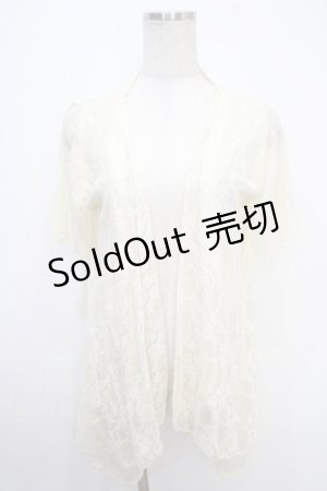 画像: axes femme / 透かし編みレーシートッパー M 生成り Y-25-05-05-029-AX-TO-SZ-ZY