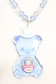 画像1: Angelic Pretty /Sunny Smile Bearネックレス  ブルー Y-25-05-08-004-AP-AC-SZ-ZY (1)