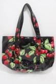 画像1: MILK / CHERRY gardenトートバッグ  黒 Y-25-05-08-063-ML-BG-SZ-ZY (1)