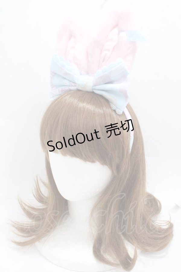 画像1: Angelic Pretty / Moco moco Bunnysカチューシャ  ピンク Y-25-05-08-069-AP-AC-SZ-ZY (1)