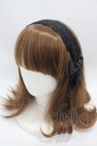画像1: m petit by misako / AMレースカチューシャ  黒 Y-25-05-08-073-LO-AC-AS-ZY (1)