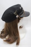 画像3: Belchic / アーミーモチーフストラップキャスケット  黒 Y-25-05-08-081-LO-AC-SZ-ZY (3)