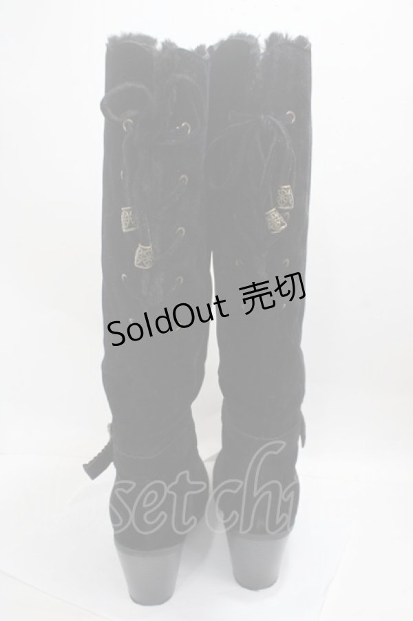 画像3: axes femme / ファー折り返し3Wayブーツ L 黒 Y-25-05-08-085-AX-SH-SZ-ZY (3)