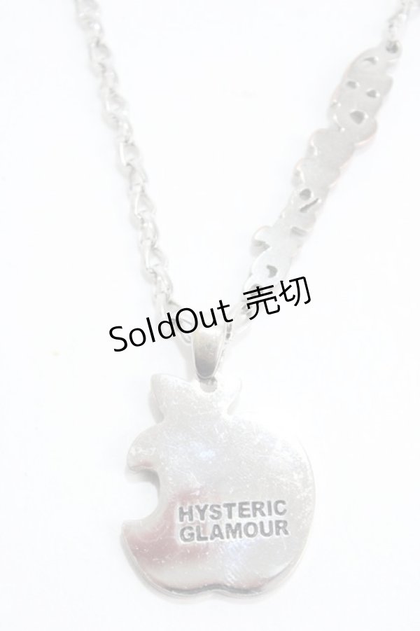 画像2: HYSTERIC GLAMOUR / ドクロアップルネックレス  シルバー Y-25-05-08-007-PU-AC-SZ-ZY (2)
