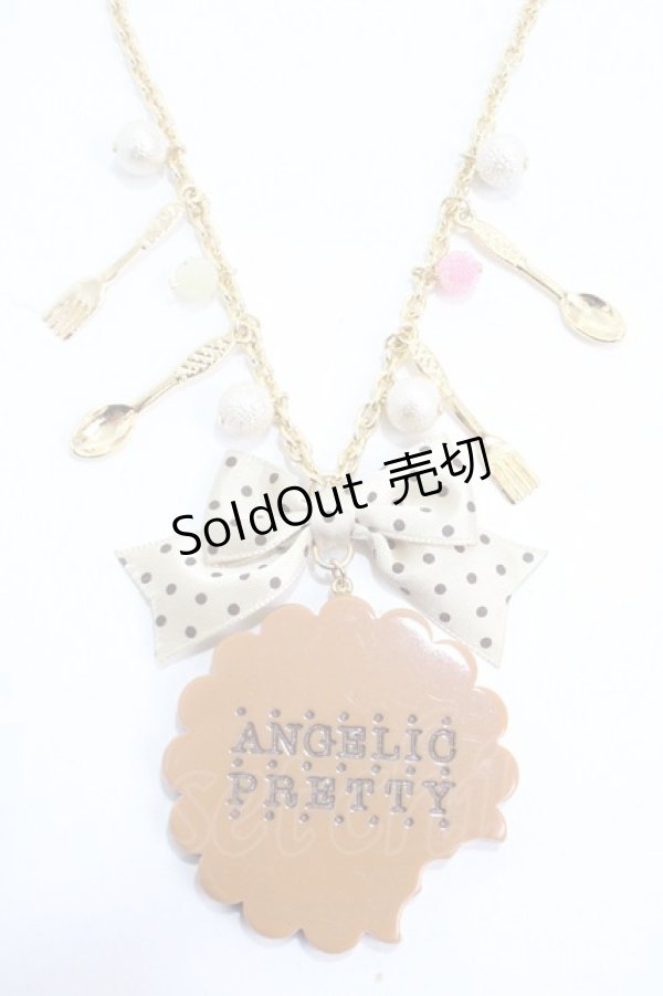 画像1: Angelic Pretty / Sweet Creamビスケットネックレス  ベージュ Y-25-05-08-002-AP-AC-SZ-ZY (1)