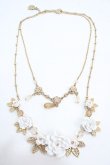 画像1: axes femme / ローズ2連ネックレス  ゴールド Y-25-05-08-018-AX-AC-SZ-ZY (1)