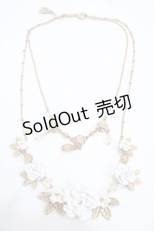 画像: axes femme / ローズ2連ネックレス  ゴールド Y-25-05-08-018-AX-AC-SZ-ZY