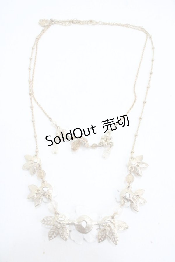 画像2: axes femme / ローズ2連ネックレス  ゴールド Y-25-05-08-018-AX-AC-SZ-ZY (2)