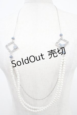画像: axes femme / ローズフレームパールネックレス   Y-25-05-08-020-AX-AC-SZ-ZY