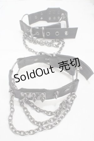 画像: PUNK / スタッズガーターベルト   Y-25-05-08-026-PU-ZA-SZ-ZY