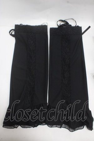 画像: GOTH / レースチュールレッグカバー   Y-25-05-08-029-GO-ZA-SZ-ZY