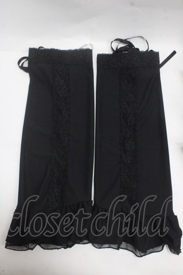 画像1: GOTH / レースチュールレッグカバー   Y-25-05-08-029-GO-ZA-SZ-ZY (1)
