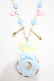 画像1: Angelic Pretty / カラフルDonutジュリィネックレス  サックス Y-25-05-08-003-AP-AC-SZ-ZY (1)