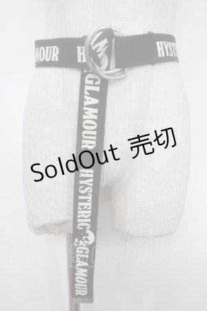 画像: HYSTERIC GLAMOUR / ロゴベルト  黒 Y-25-05-08-032-PU-ZA-SZ-ZY