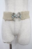 画像2: axes femme / シャイニーマリン麻ゴムベルト  シルバー Y-25-05-08-033-AX-ZA-SZ-ZY (2)