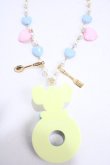 画像2: Angelic Pretty / カラフルDonutジュリィネックレス  サックス Y-25-05-08-003-AP-AC-SZ-ZY (2)