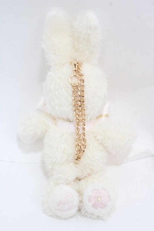 画像2: Maison de FLEUR / フラワーラビットチャーム F ライトピンクリボン Y-25-05-08-043-LO-ZA-SZ-ZY (2)