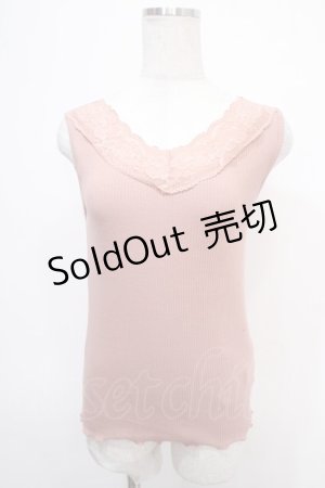 画像: axes femme / 前後2WAYリブタンク F ピンク Y-25-05-10-001-AX-TO-SZ-ZY