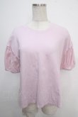 画像1: Jane Marple / オーガンジースリーブのTシャツ  ラベンダー Y-25-05-10-055-JM-TO-SZ-ZY (1)