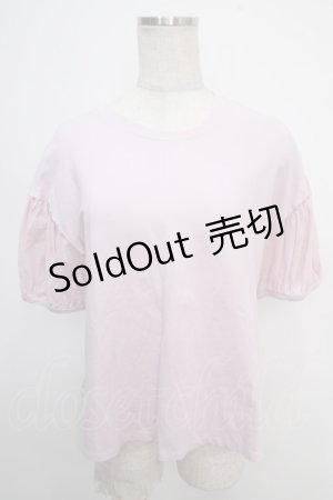 画像: Jane Marple / オーガンジースリーブのTシャツ  ラベンダー Y-25-05-10-055-JM-TO-SZ-ZY