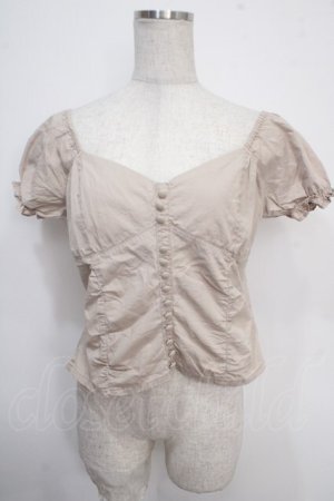 画像: Melt the lady / ショートトレンチブラウス F ベージュ Y-25-05-10-062-PU-BL-SZ-ZY