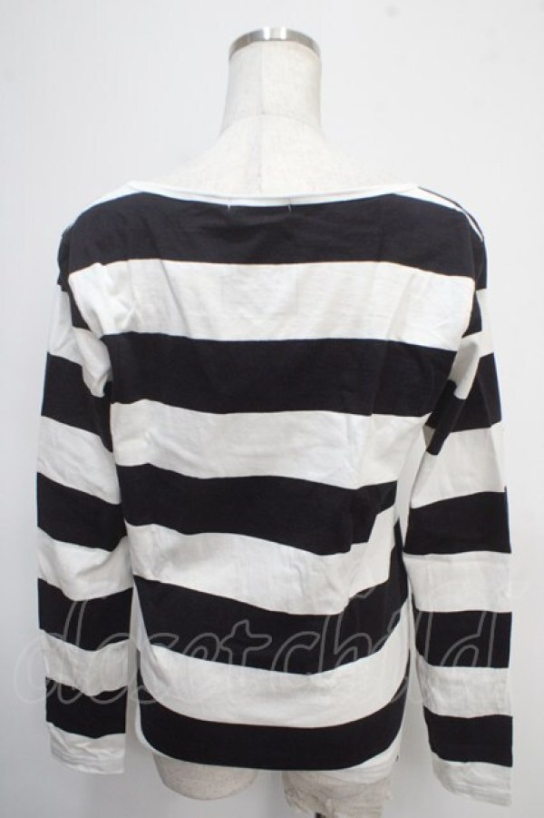 画像2: HYSTERIC GLAMOUR / ウッドペッカーT  ボーダー Y-25-05-10-078-PU-TO-SZ-ZY (2)