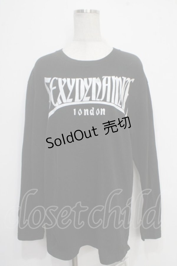 画像1: SEXY DYNAMITE LONDON / ロングTシャツ  黒 Y-25-05-10-079-PU-TS-SZ-ZT455 (1)