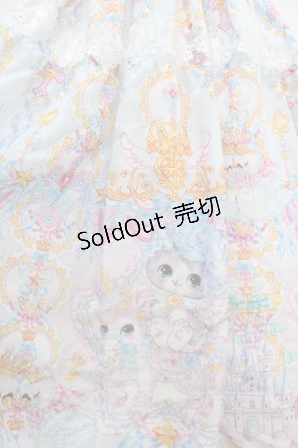 画像4: Royal Princess Alice / pastel merry go round 飴ノ森ふみかコラボジャンパースカート  サックス Y-25-05-10-082-LO-OP-SZ-ZY (4)