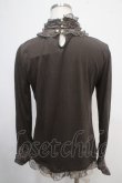 画像2: axes femme / ガーデンレースハイネックインナーカットソー M 茶 Y-25-05-10-010-AX-TO-SZ-ZY (2)