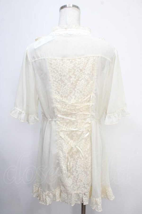axes femme / バラレースチュニックブラウス F 生成り Y-25-05