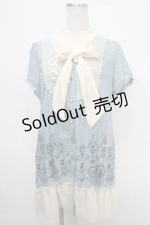 画像: axes femme / アリスシルエットパネルチュニック M サックス Y-25-05-10-098-AX-OP-SZ-ZY