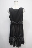 画像2: axes femme POETIQUE / ロング丈シフォンベスト M 黒 Y-25-05-10-103-AX-TO-SZ-ZY (2)
