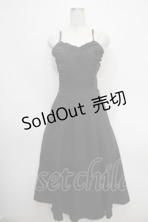 画像: axes femme POETIQUE / パールチェーンキャミワンピ M 黒 Y-25-05-10-113-AX-OP-SZ-ZY