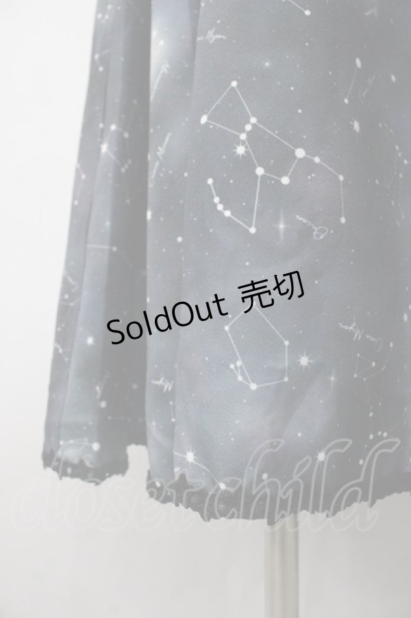 画像3: axes femme POETIQUE / 冬の星座柄ハートネックワンピース M 黒 Y-25-05-10-129-AX-OP-SZ-ZI (3)