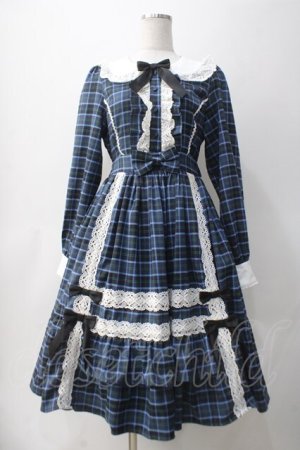 画像: axes femme kawaii / タータンチェックワンピース M 青 Y-25-05-10-135-AX-OP-SZ-ZY