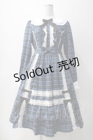 画像: axes femme kawaii / タータンチェックワンピース M 青 Y-25-05-10-135-AX-OP-SZ-ZY