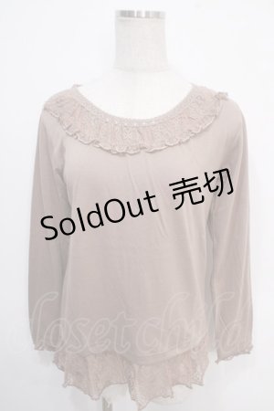 画像: axes femme / レース使いロングインナー M モカ Y-25-05-10-017-AX-TO-SZ-ZI