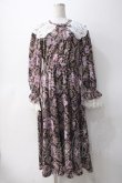 画像1: axes femme NOSTALGIE / クラシックローズワンピース  ワイン Y-25-05-10-136-AX-OP-SZ-ZY (1)