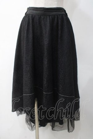 画像: axes femme / 総レースフィッシュテールスカート M 黒 Y-25-05-10-153-AX-SK-SZ-ZY