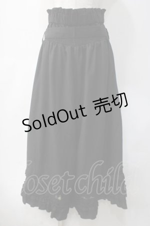 画像: axes femme / 2WAYガウチョパンツ  黒 Y-25-05-10-162-AX-PA-SZ-ZY