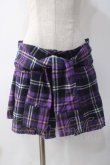 画像1: Candy Stripper / CHECK SHORTパンツ 2 パープル Y-25-05-10-163-PU-PA-SZ-ZY (1)