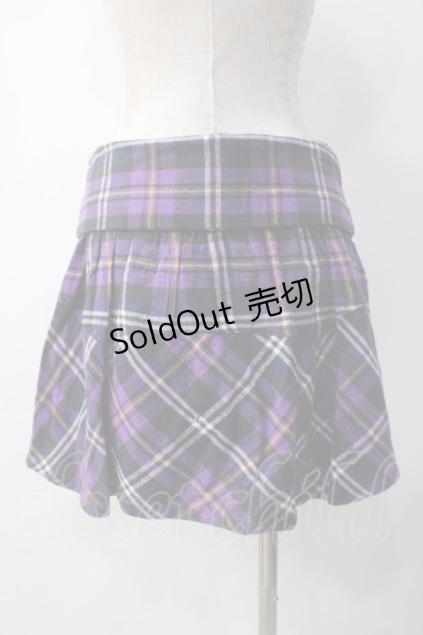 画像2: Candy Stripper / CHECK SHORTパンツ 2 パープル Y-25-05-10-163-PU-PA-SZ-ZY (2)
