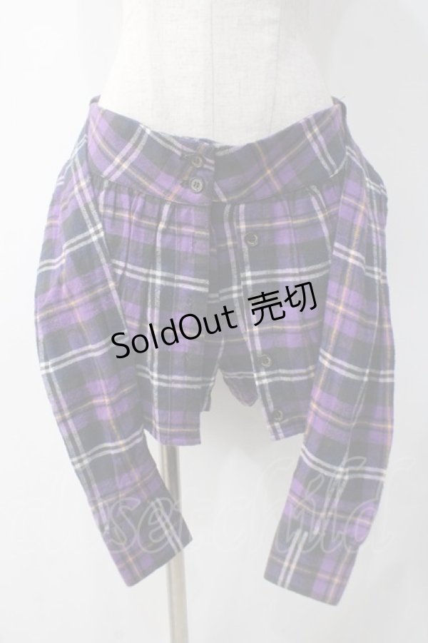 画像3: Candy Stripper / CHECK SHORTパンツ 2 パープル Y-25-05-10-163-PU-PA-SZ-ZY (3)