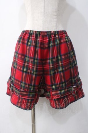 画像: Candy Stripper / CHECK BELT パンツ S 赤 Y-25-05-10-164-PU-PA-SZ-ZY
