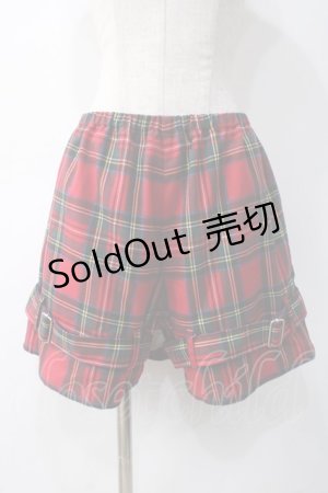 画像: Candy Stripper / CHECK BELT パンツ S 赤 Y-25-05-10-164-PU-PA-SZ-ZY
