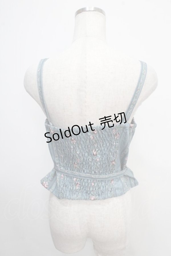画像2: axes femme / リボン付ビスチェ M ブルー Y-25-05-10-020-AX-TO-SZ-ZY (2)