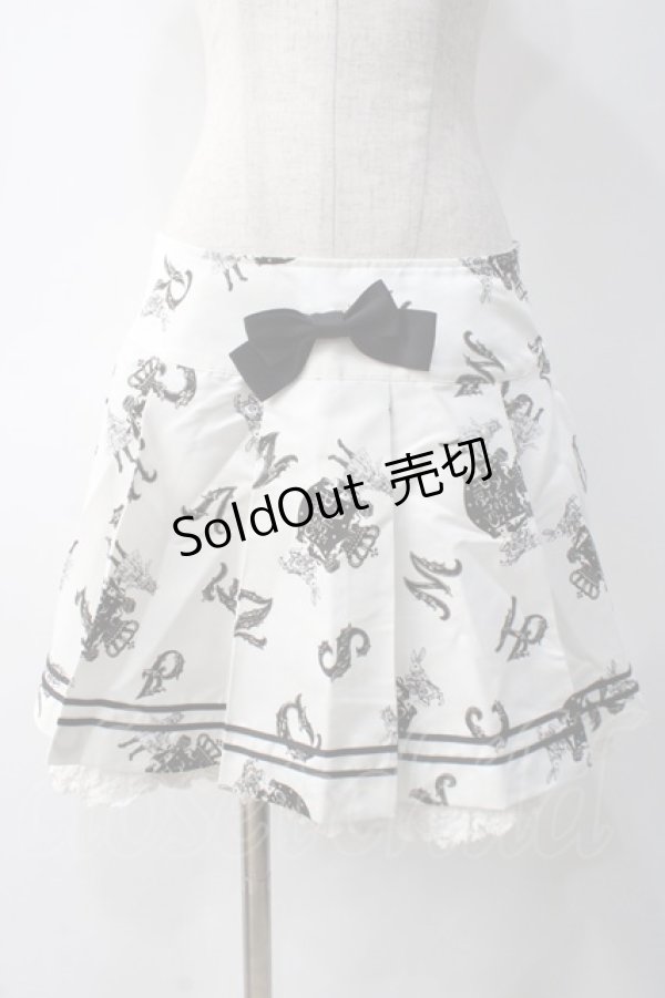 画像1: ALICE and the PIRATES / アリスとアルファベットの迷宮柄スカート  オフ Y-25-05-10-166-PA-SK-SZ-ZY (1)