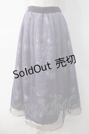 画像: axes femme / 夏の星空グラデチュールスカート F パープル Y-25-05-10-171-AX-SK-SZ-ZY