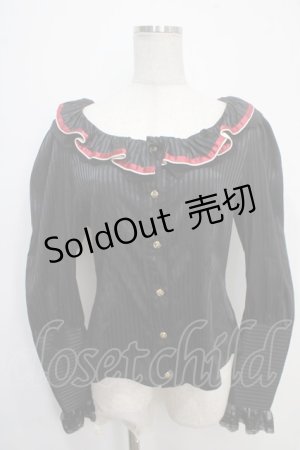 画像: ALICE and the PIRATES / ベアーキャロルブラウス  黒 Y-25-05-10-023-PA-BL-SZ-ZY